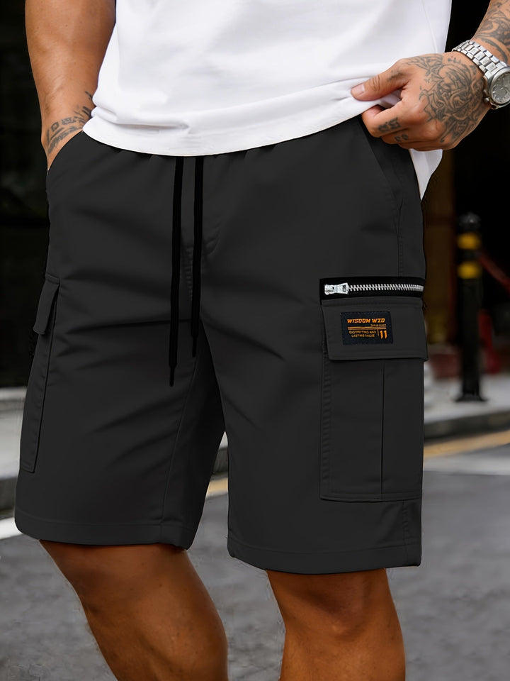 Men's Cargo Shorts with Drawstring and Side Pocket