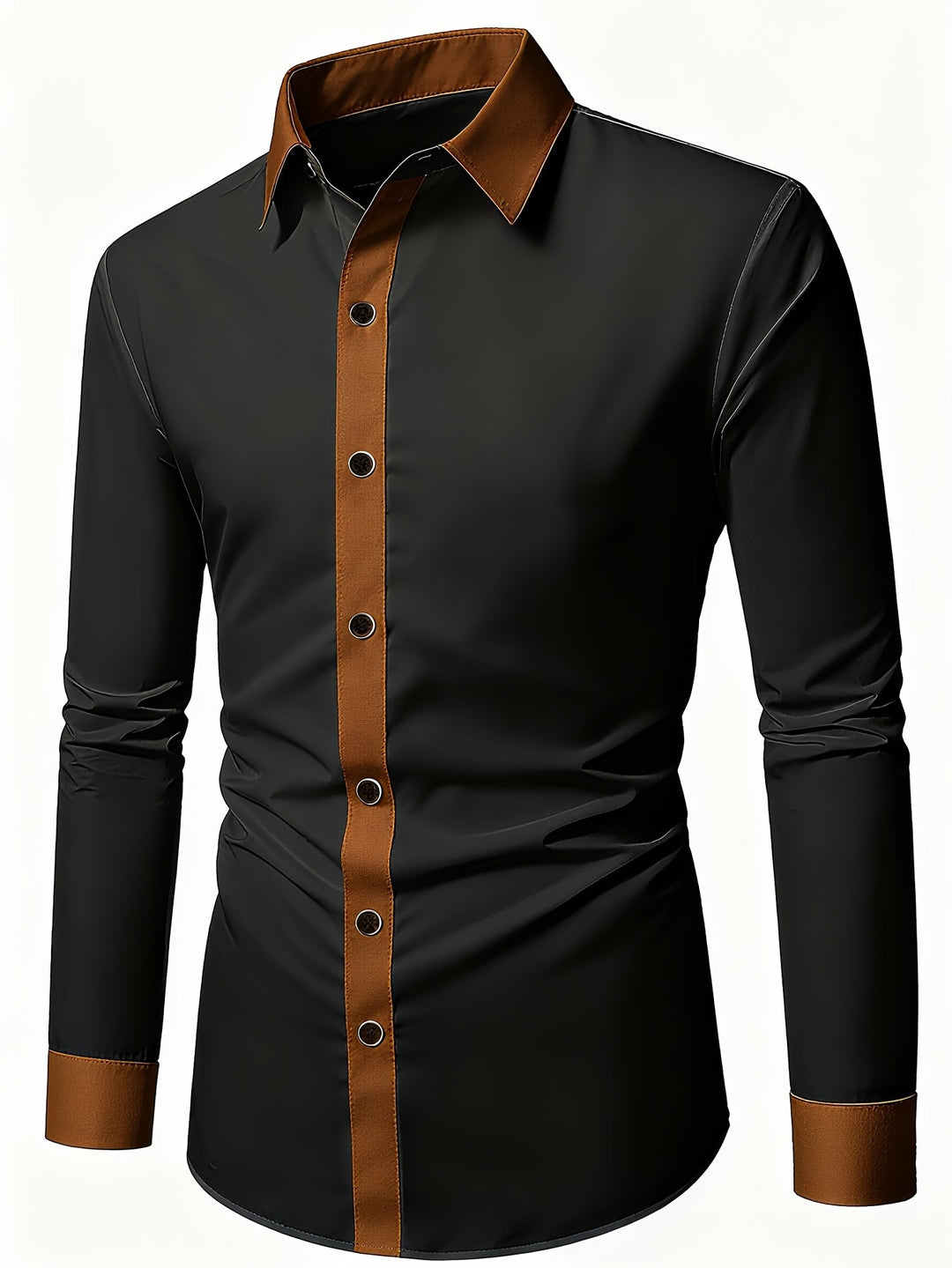 Tayib Long-Sleeve Shirt with Buttons, view 10 - Elena Harper
