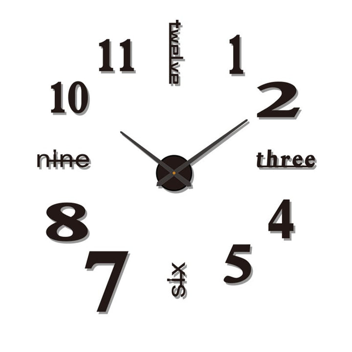 LucentAura™ 3D Wanduhr – Verwandeln Sie Ihr Zimmer mit stiller Eleganz und faszinierender Tiefe