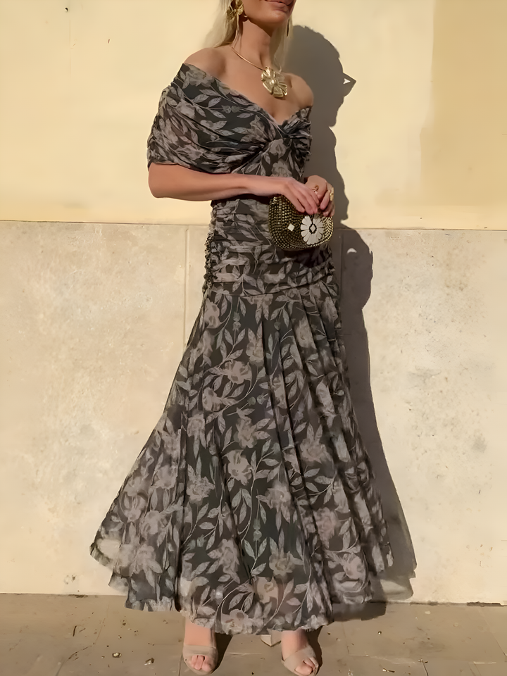 ISLA – FLORAL ELEGANCE WRAP DRESS