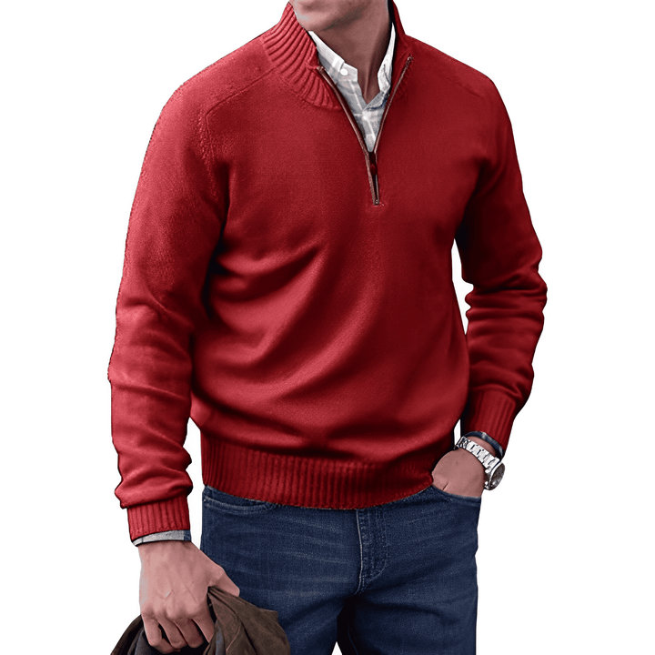 Pierre - Men's Zip Cashmere Sweater
