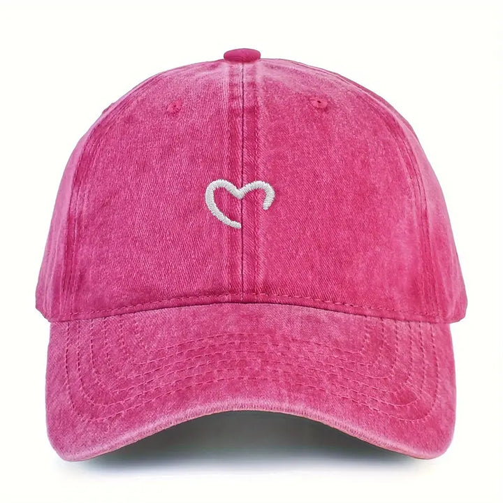 Marlia Embroidered Cap with Heart, view 3 - Elena Harper