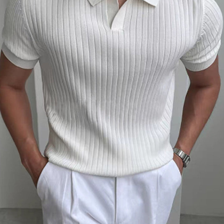 Textured Mesh Summer Shirt for Men - Elena Harper