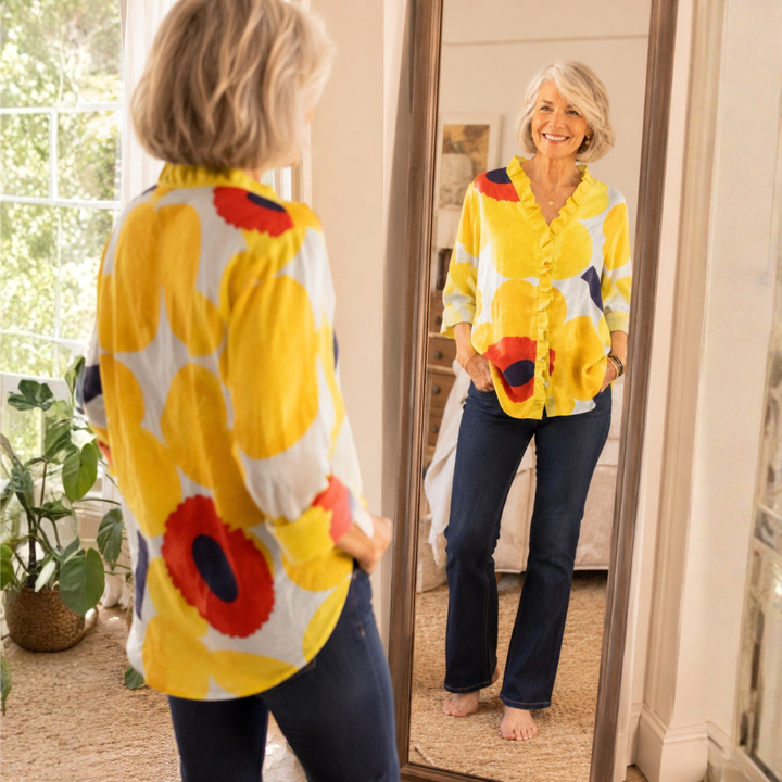 Christina | Casual and Comfortable Women's Tunic Blouse with Ruffles