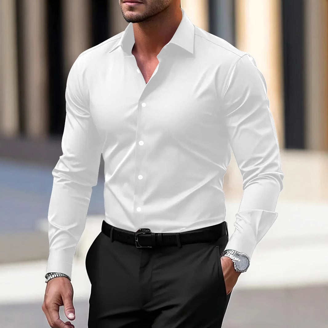 Velvet Collared Shirt for Men - Elena Harper