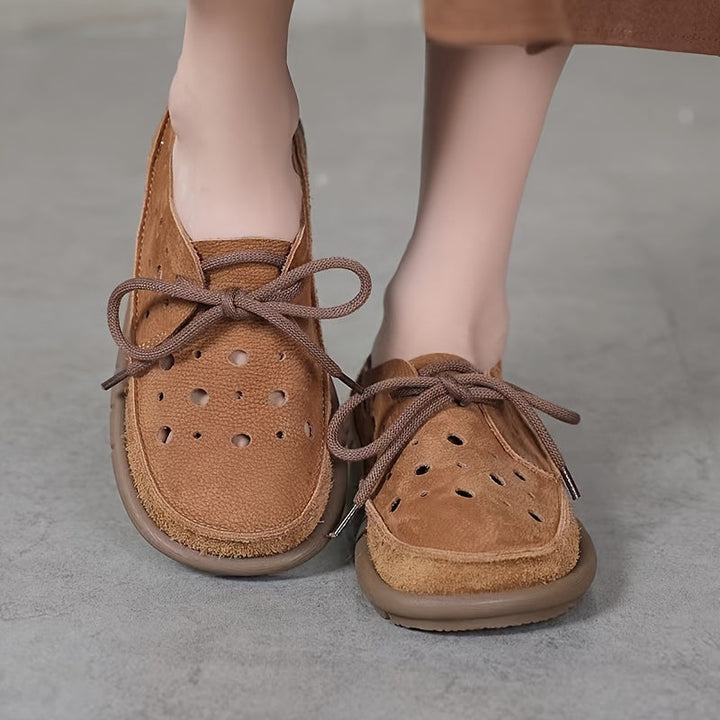 Tamsin Casual Non-Slip Leather Slippers, view 4 - Elena Harper