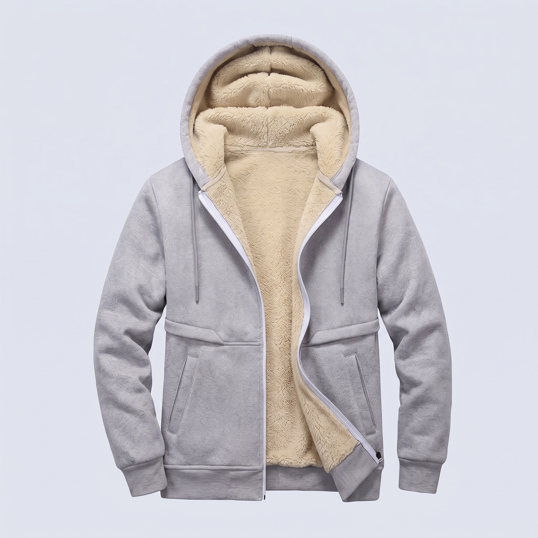 Marco | Warm and Cozy Teddy Fleece Jacket with Hood