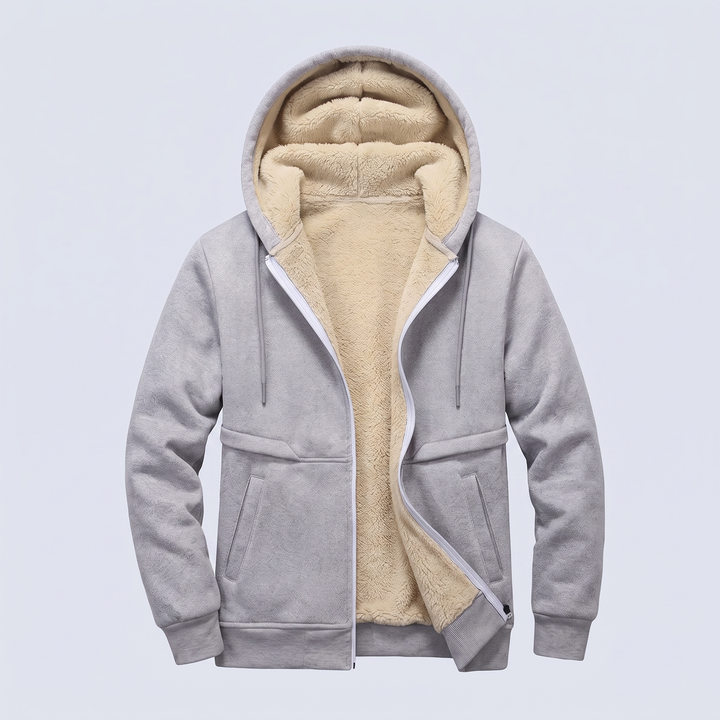 Marco | Warm and Cozy Teddy Fleece Jacket with Hood