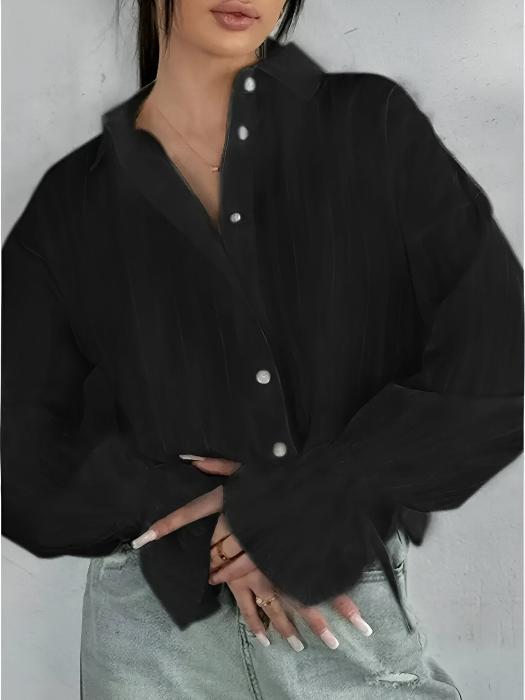 Benja - Shirt with Embroidered Collar