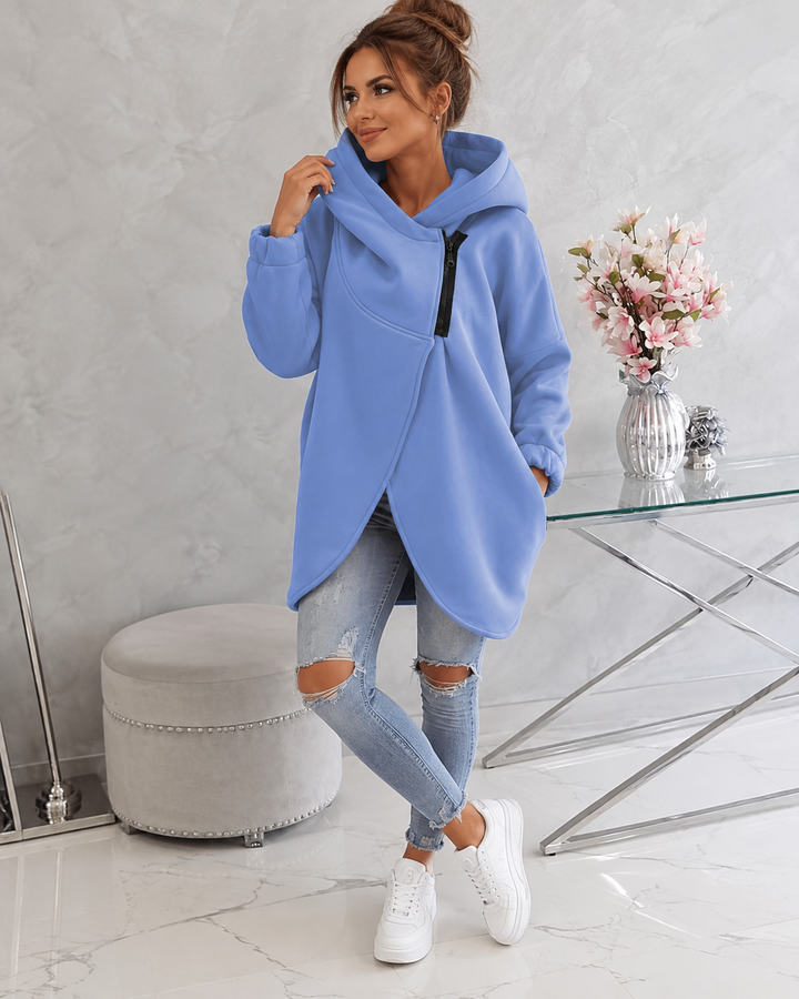 Tina™ | Comfortable Vest with Hood and Zipper