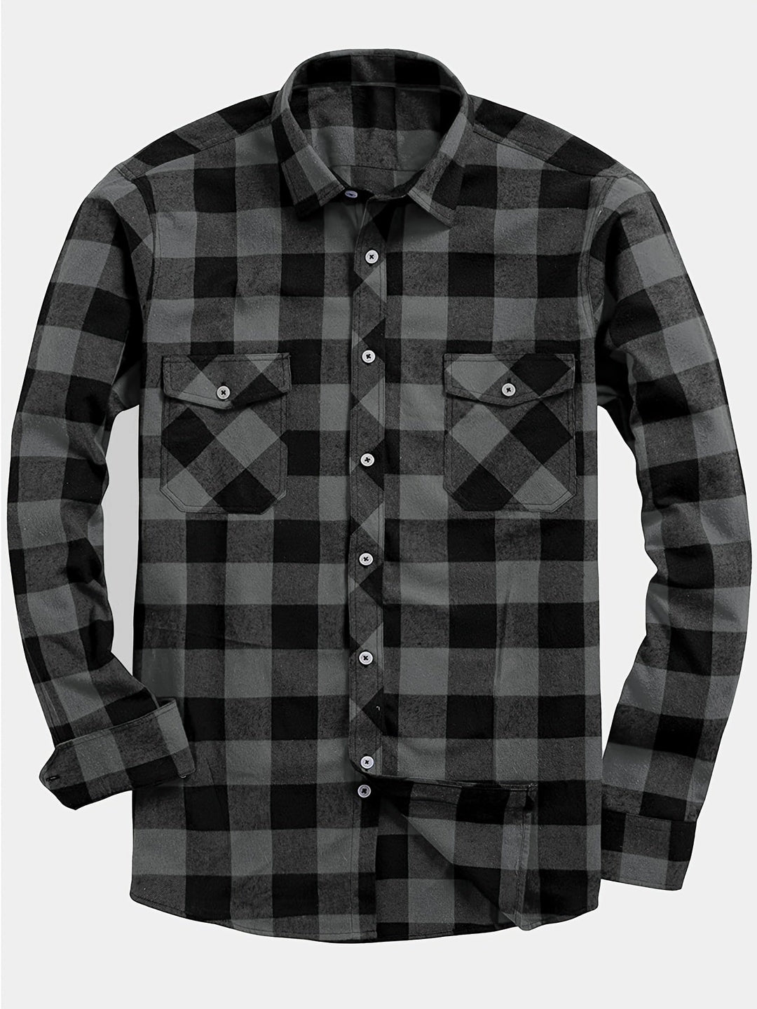 ELENA HARPER™  |  CHECKED SHIRT WITH BUTTONS FOR MEN