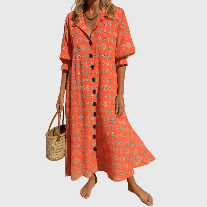 Jasmine Elegant Slimming Dress - Elena Harper