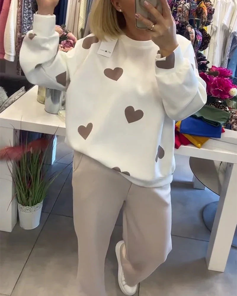 Anais Sweater With Hearts - Elena Harper