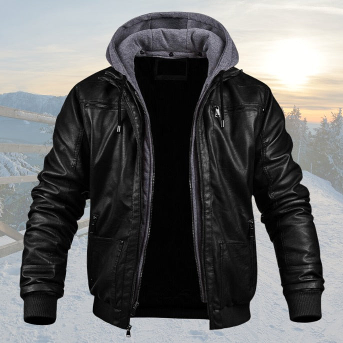 Damon Leather Jacket - Elena Harper
