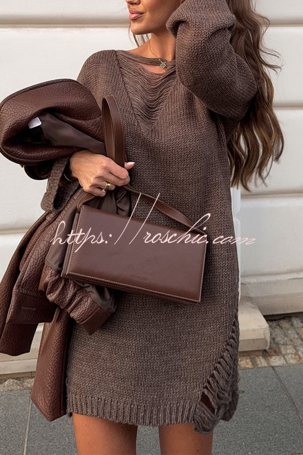 Clara Grunge-Chic Oversized Sweater