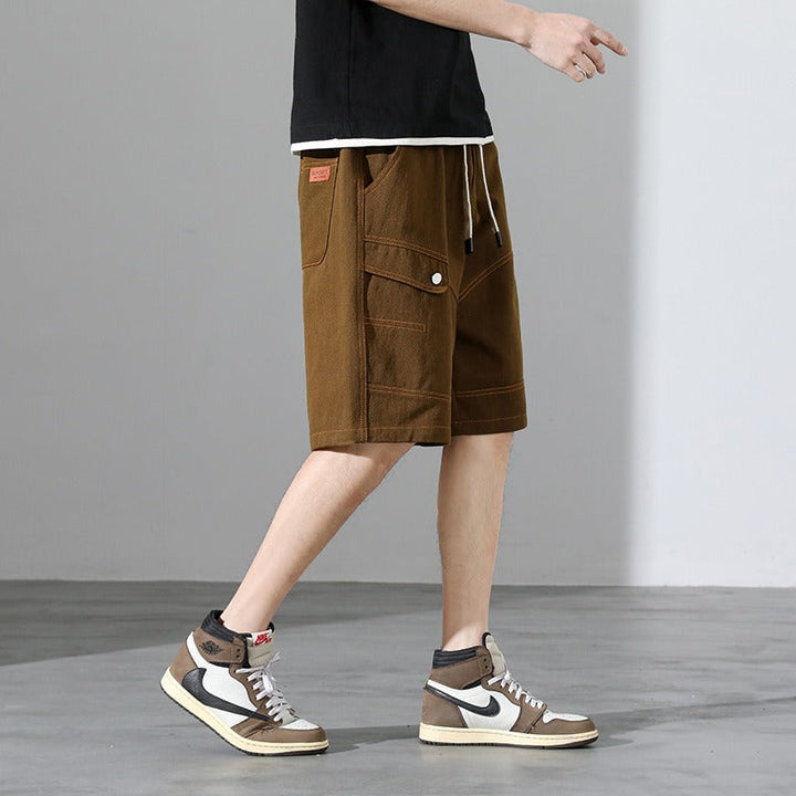 Men's Urban Style Contrast Stitching Shorts - Mateo