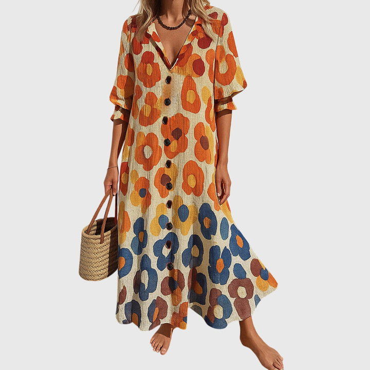 Jasmine Elegant Slimming Dress - Elena Harper