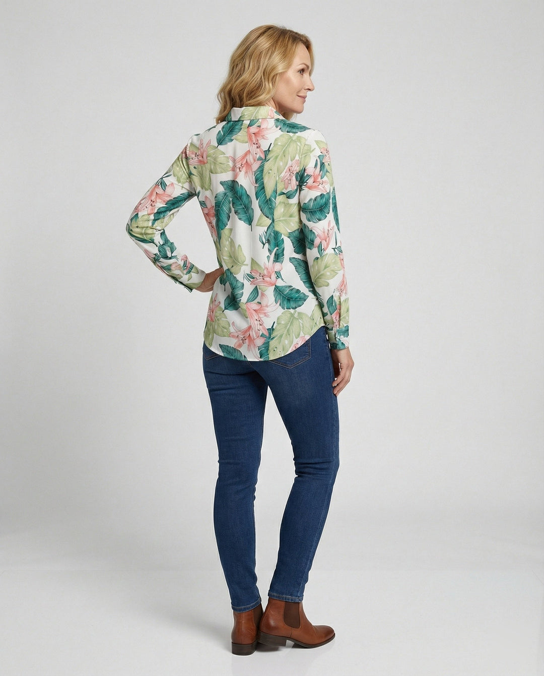 Ladies' Blouse Print Shirt Collar