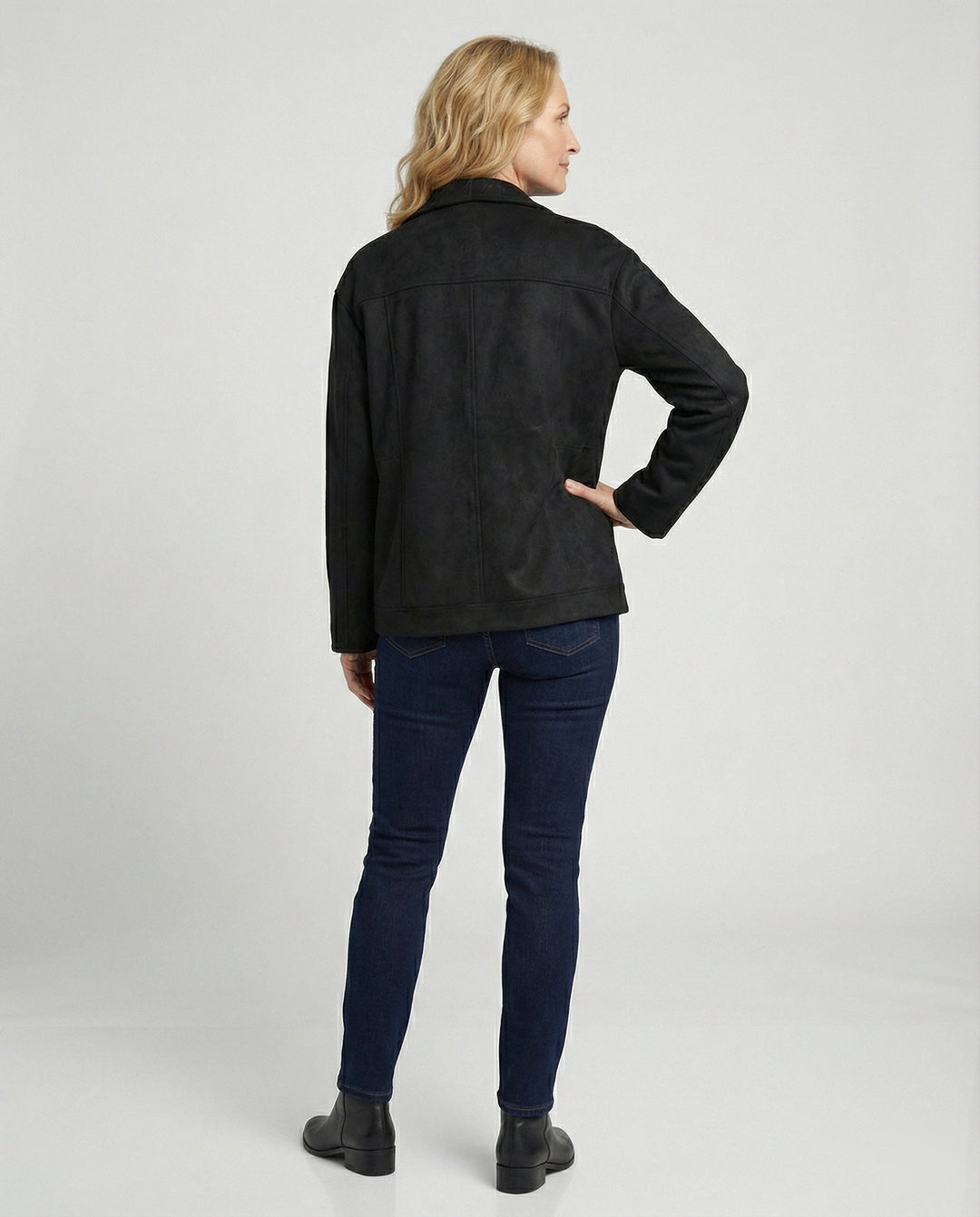Brown Leather Jacket Women Suede