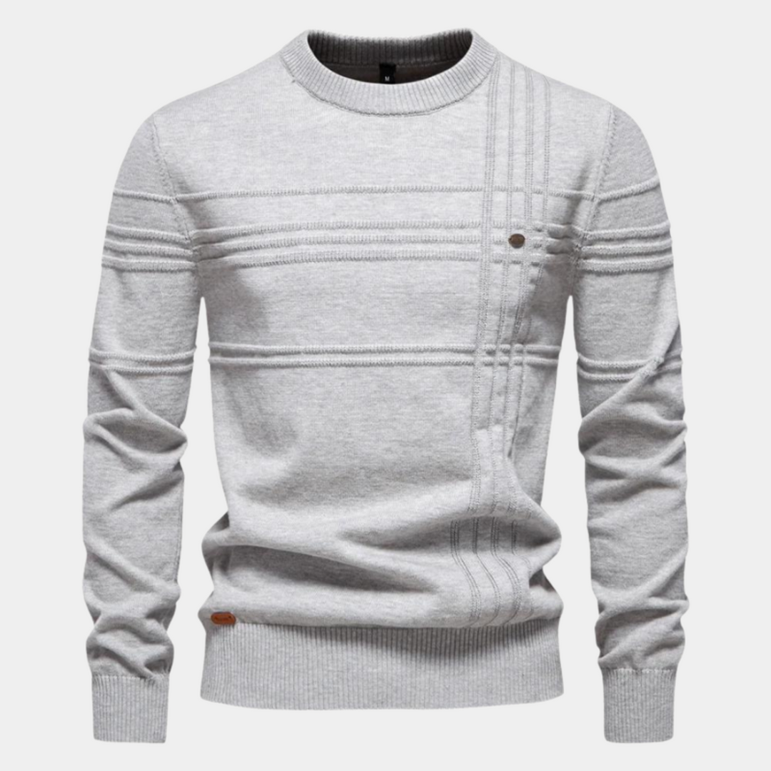 Men's Check Pattern Knitwear - Elena Harper