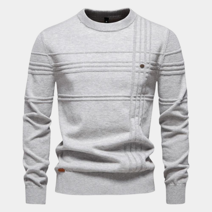 Men's Check Pattern Knitwear - Elena Harper