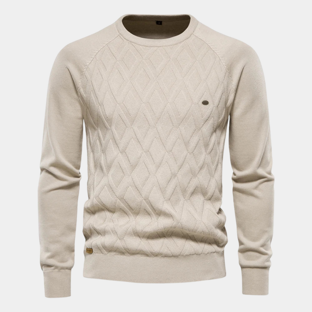 ELENA HARPER™  |  MEN'S CHECKED SWEATER