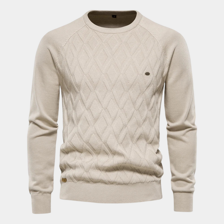 ELENA HARPER™  |  MEN'S CHECKED SWEATER