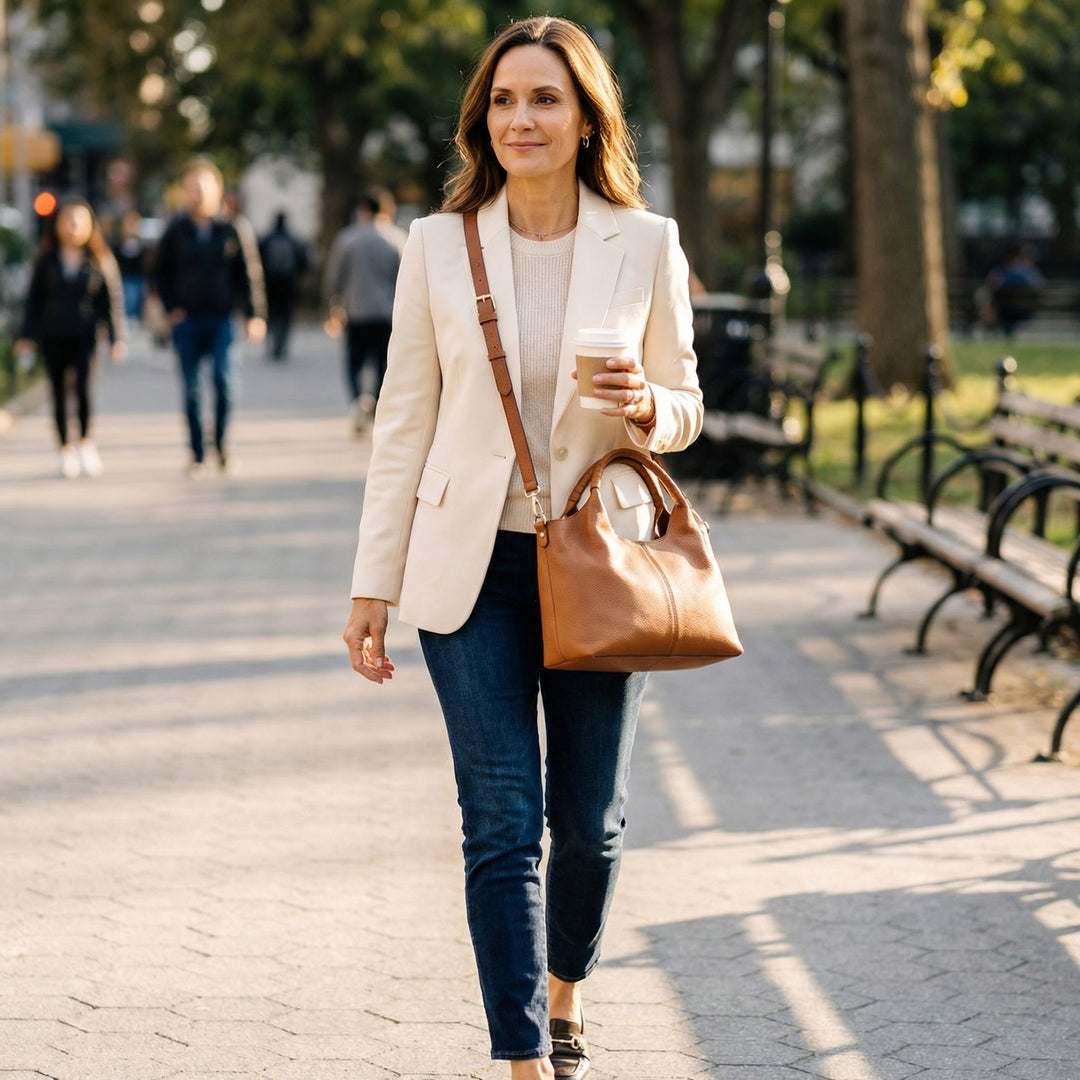 Carrina Soft Leather Everyday Hobo Bag - Elena Harper