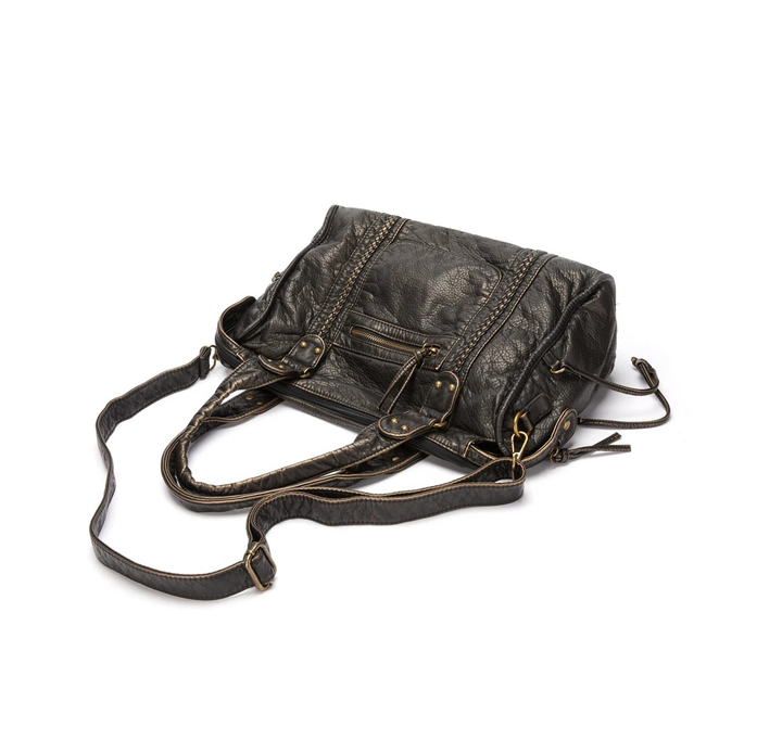 Nora Vintage Luxe Shoulder Bag, view 4 - Elena Harper