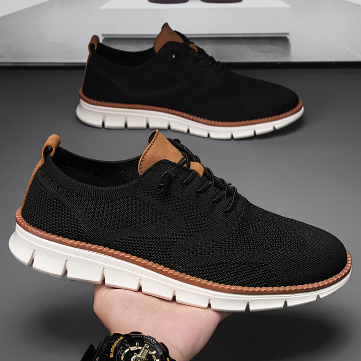 Men's Lace-Up Mesh Sneakers