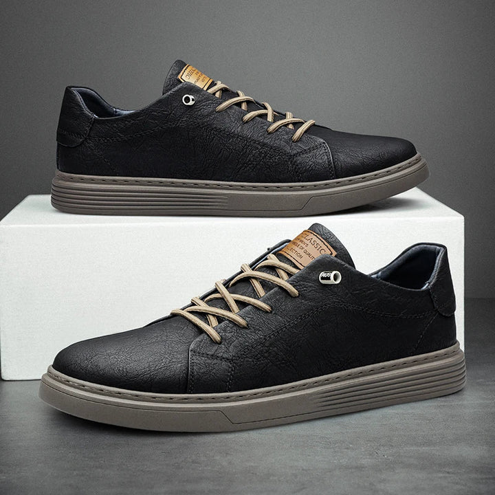 Men's Minimalist Lace-Up Sneakers - Elena Harper