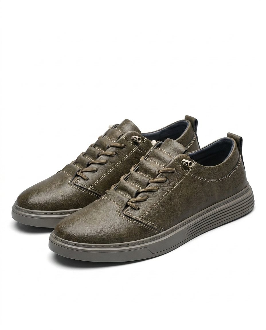 Men's Monochrome Lace-Up Sneakers