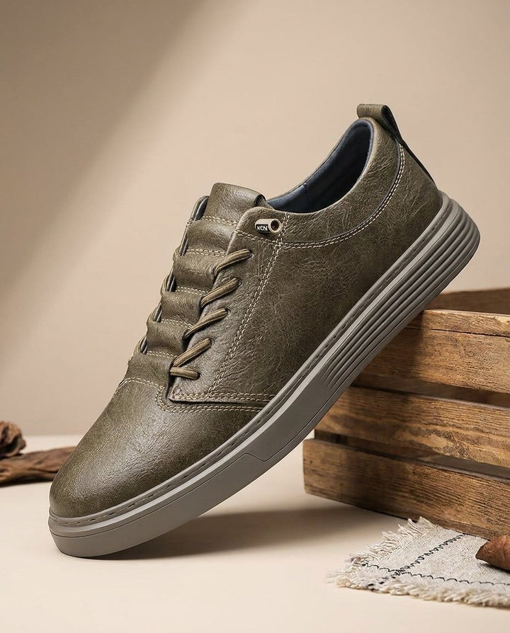 Men's Monochrome Lace-Up Sneakers