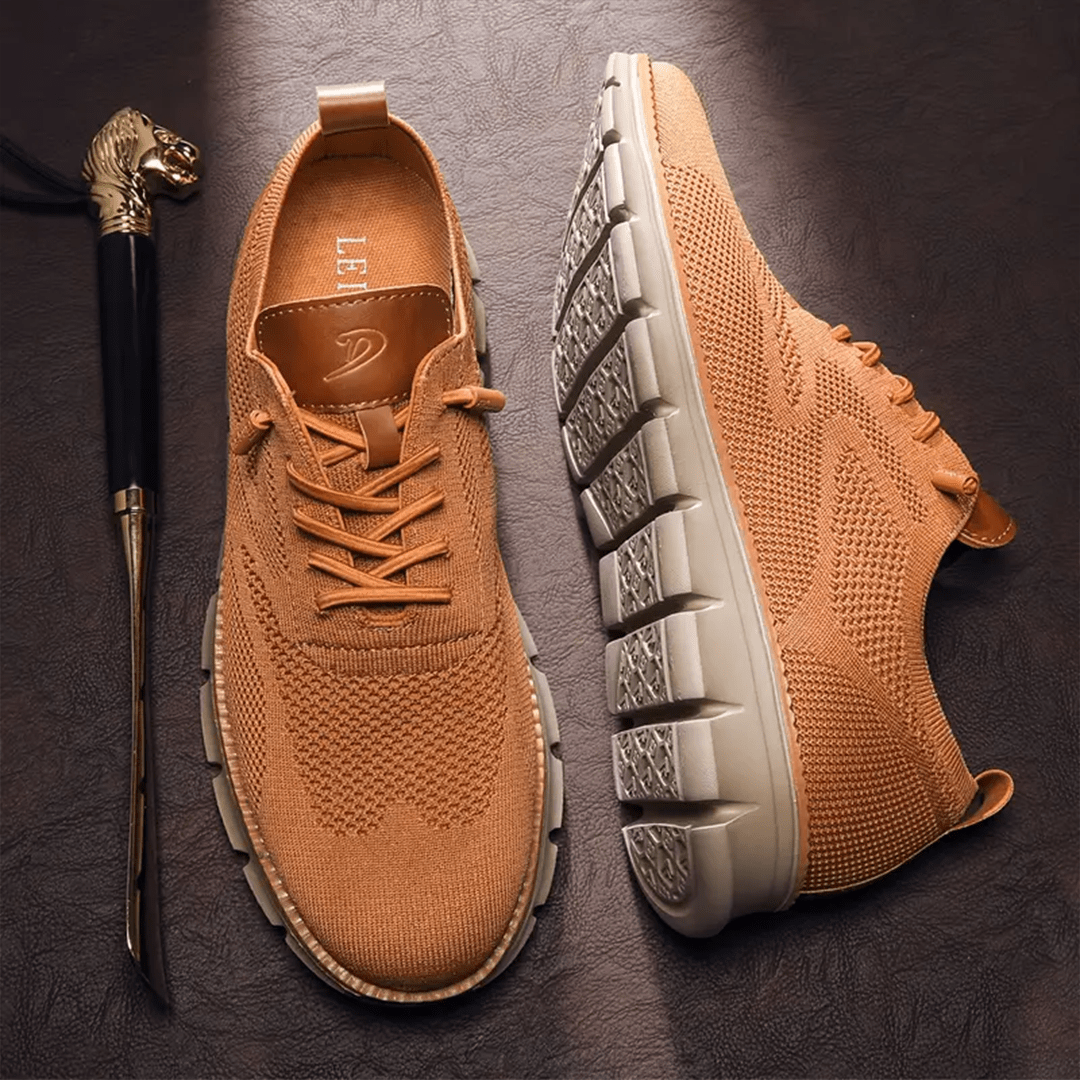 Men's Mesh Sneakers with Flexible Sole