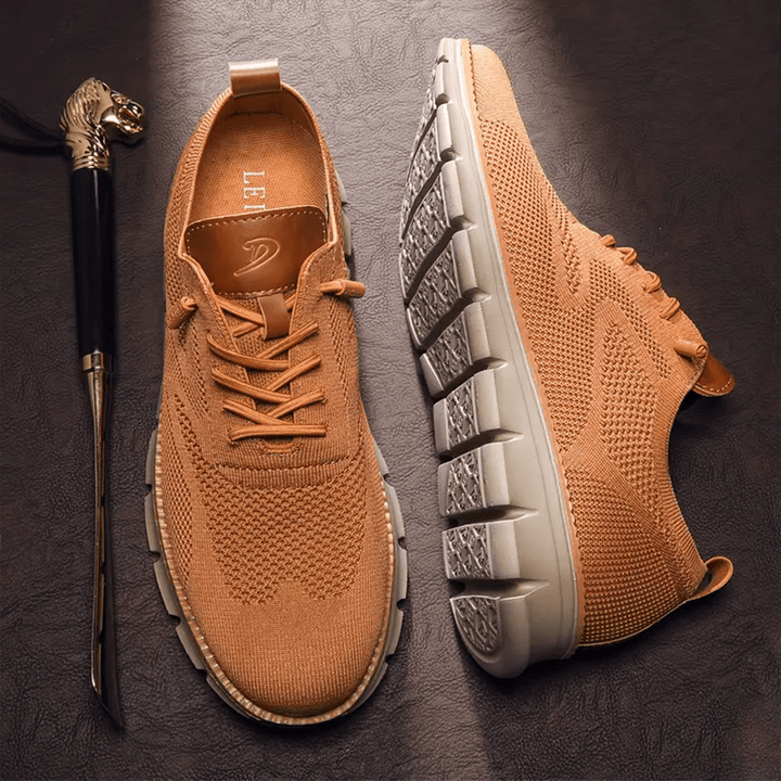 Men's Mesh Sneakers with Flexible Sole