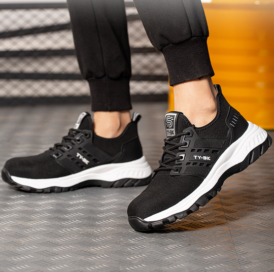 Men's Mesh Sneakers with Treaded Sole