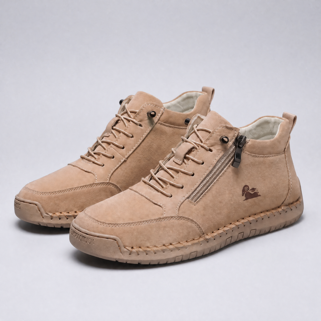 Men's High-Top Sneakers with Zipper