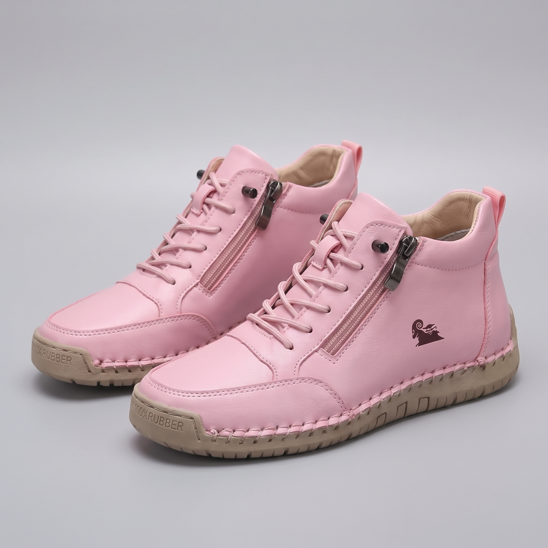 Men's High-Top Sneakers with Zipper