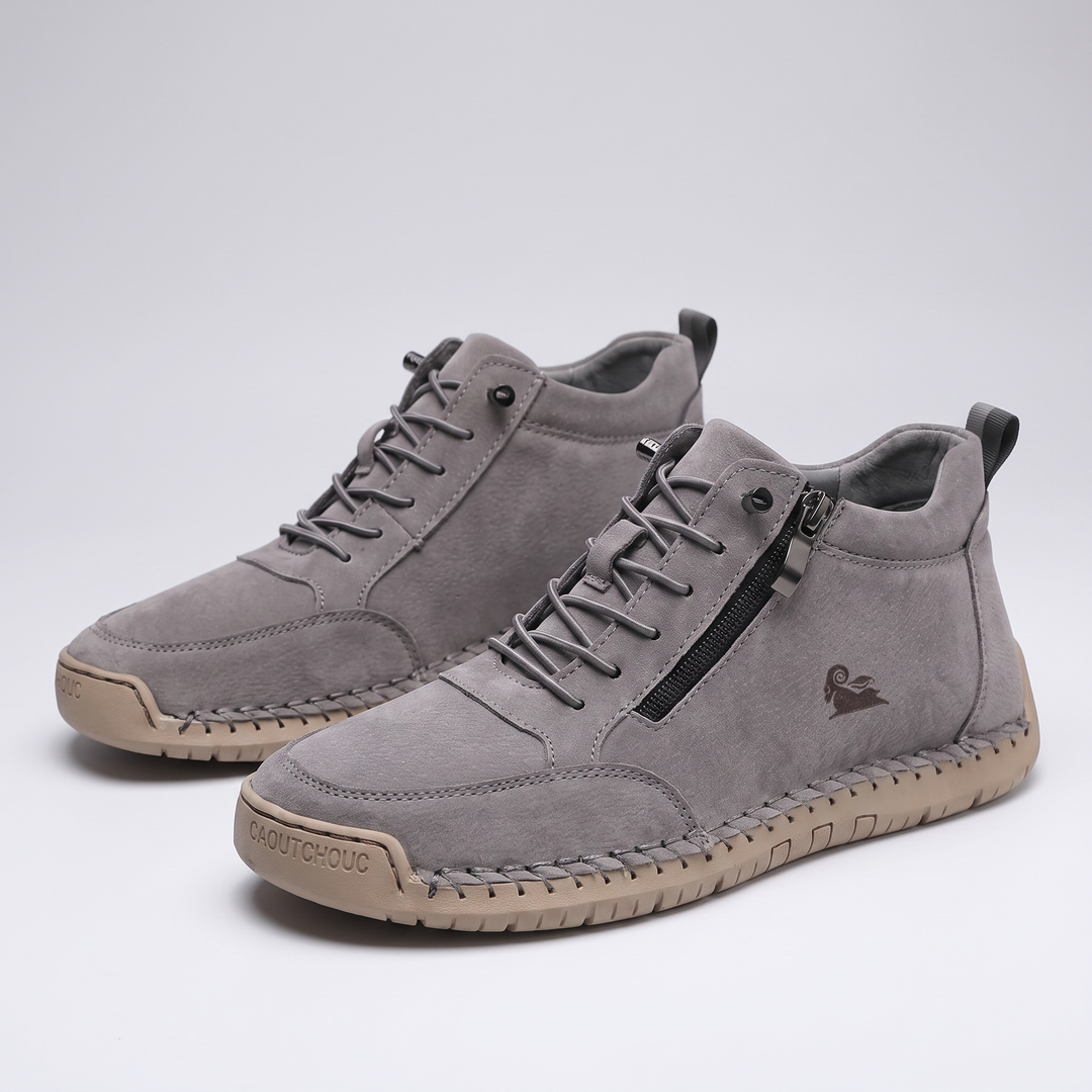 Men's High-Top Sneakers with Zipper