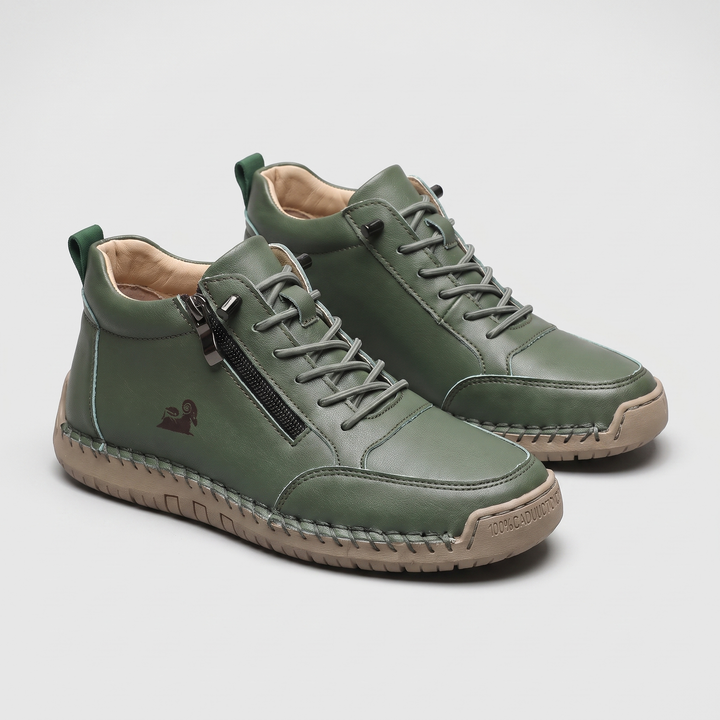 Men's High-Top Sneakers with Zipper