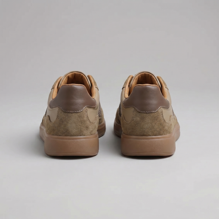 Men's Retro Sneakers with Contrasting Panels