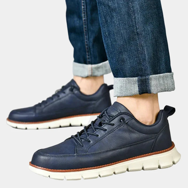 Men's Sneakers with Grooved Sole