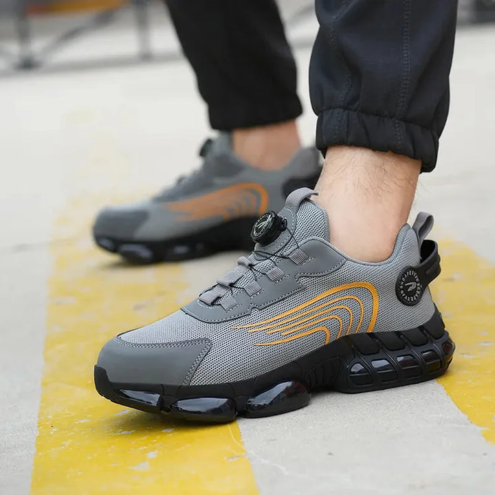 Men's Technical Sneakers with Thick Sole