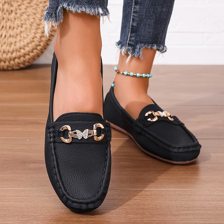 Sofia | Elegant Women's Loafers with Decorative Buckle