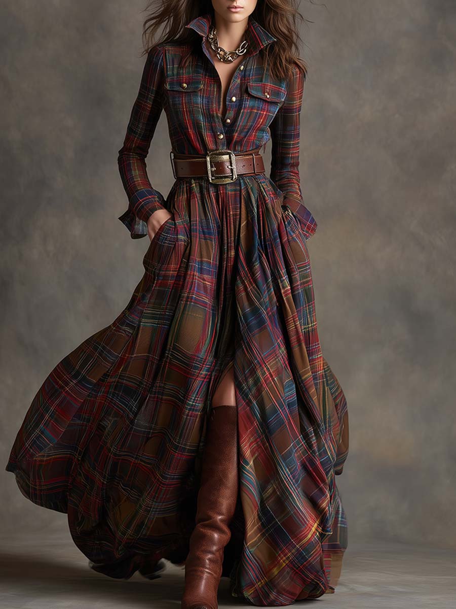 Evelyn Classic Elegant Shirt Dress - Elena Harper