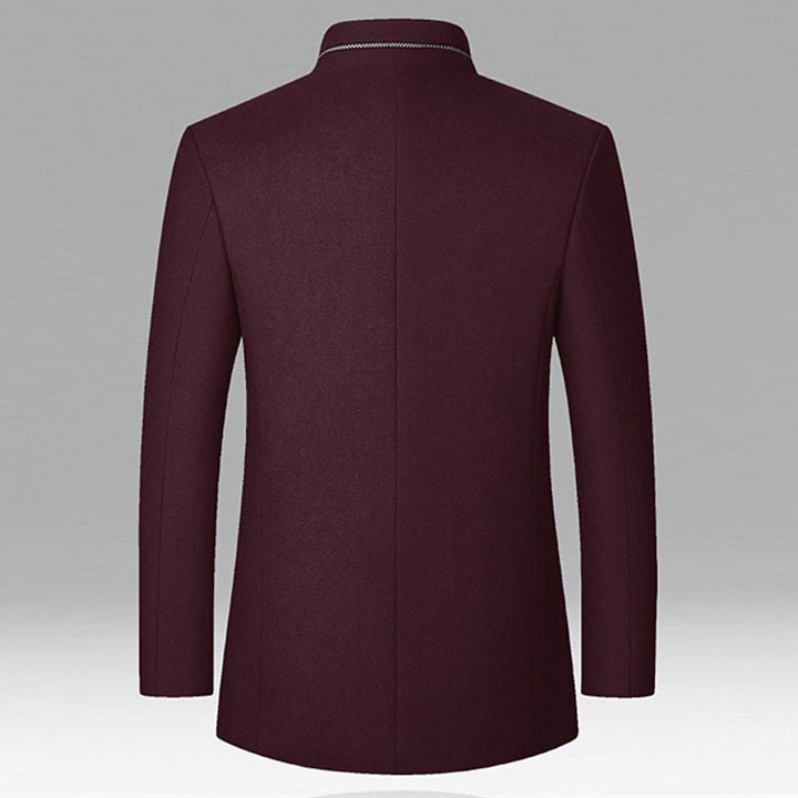 Moritz | Elegant and Warm Men's Trench Coat with Stand-Up Collar