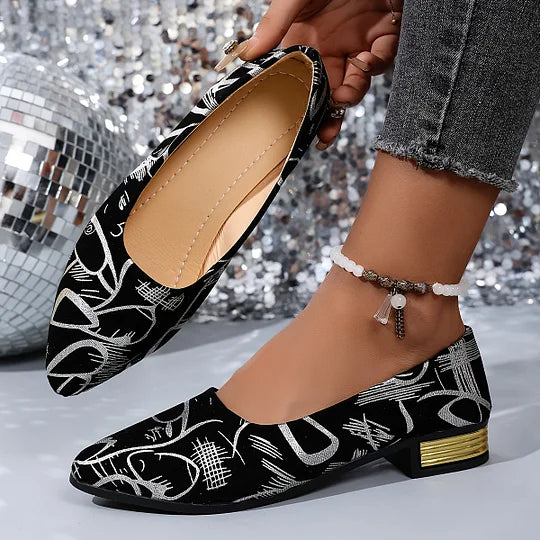 Fernandez Breathable Low-Heeled Shoes, view 9 - Elena Harper