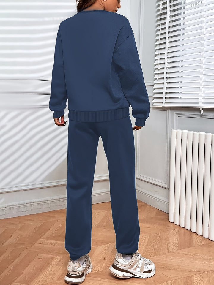 RELAXING TWO-PIECE SET WITH DRAWSTRING FOR WOMEN