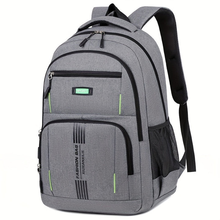 Men's Durable Leather Backpack - Timeless Utility for Daily Carry