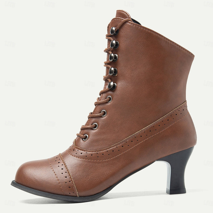Shlomit - Classic Thick Heel Mid Calf Boot